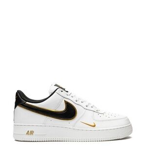 Nike Air Force 1 '07 LV8 Metallic Swoosh Pack - White Metallic Gold Sz 4Y/w5.5